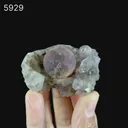 Fluorite Ball Violet Color on Amethyst Very Rare Natural Mineral Specimen - image 9