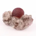 Fluorite Ball Violet Color on Amethyst Very Rare Natural Mineral Specimen - image 8