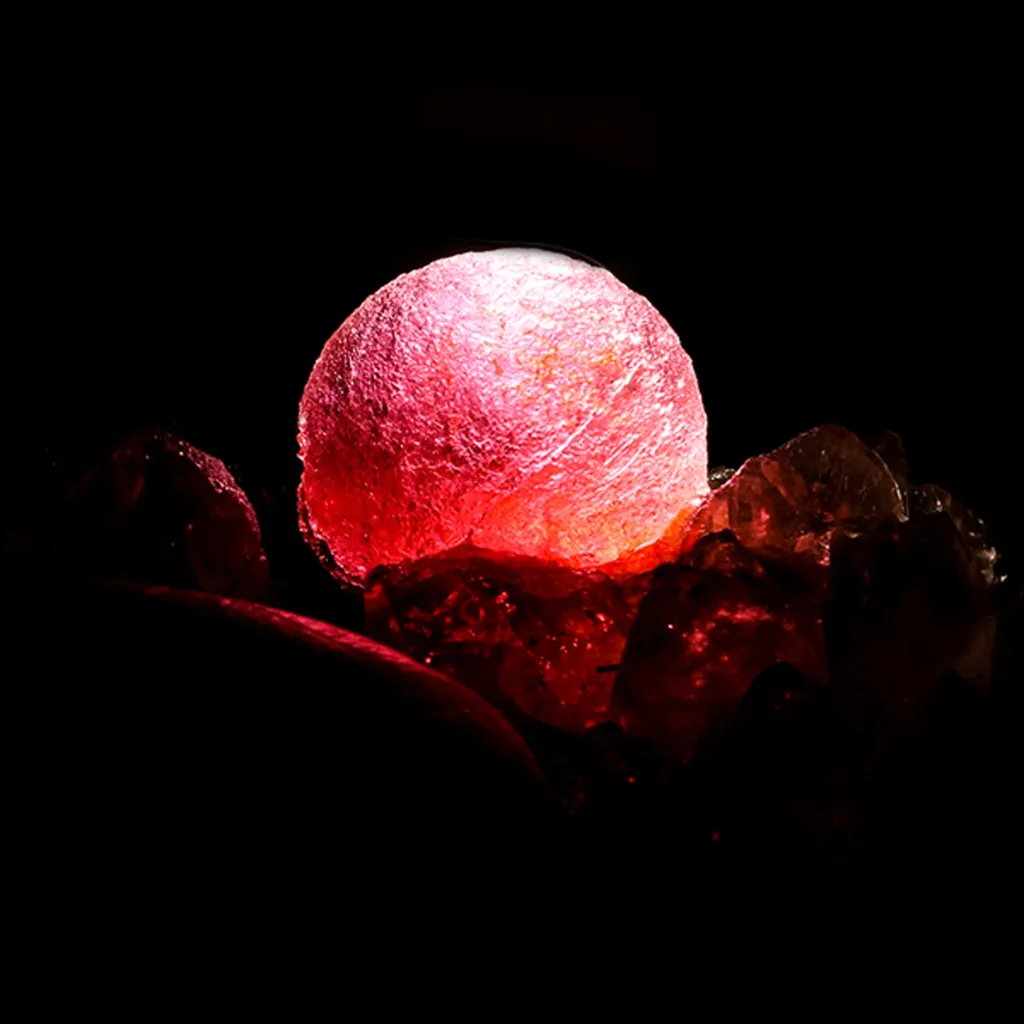 Fluorite Ball Violet Color on Amethyst Very Rare Natural Mineral Specimen image