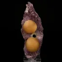 Fluorite Balls on Amethyst Very Rare Natural Mineral Specimen - image 1