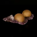 Fluorite Balls on Amethyst Very Rare Natural Mineral Specimen - image 8