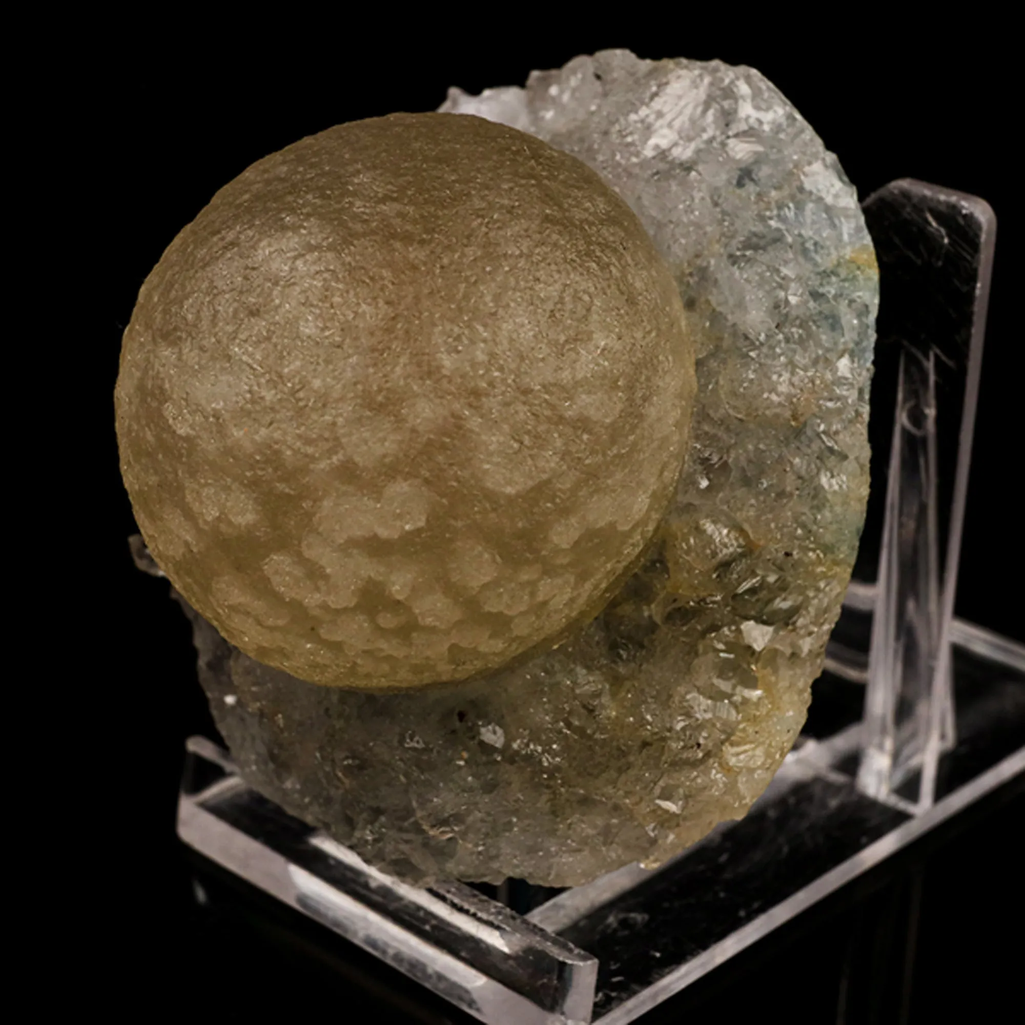 Fluorite balls on MM Quartz Natural Mineral Specimen - image 3