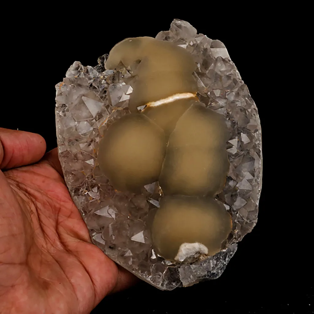 Fluorite balls on MM Quartz Natural Mineral Specimen - image 5