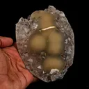 Fluorite balls on MM Quartz Natural Mineral Specimen - image 5