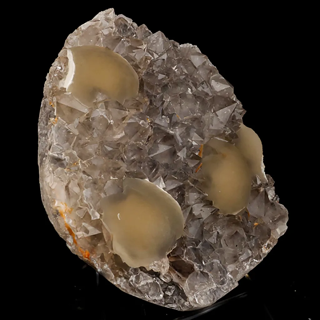 Fluorite balls on MM Quartz Natural Mineral Specimen - image 2