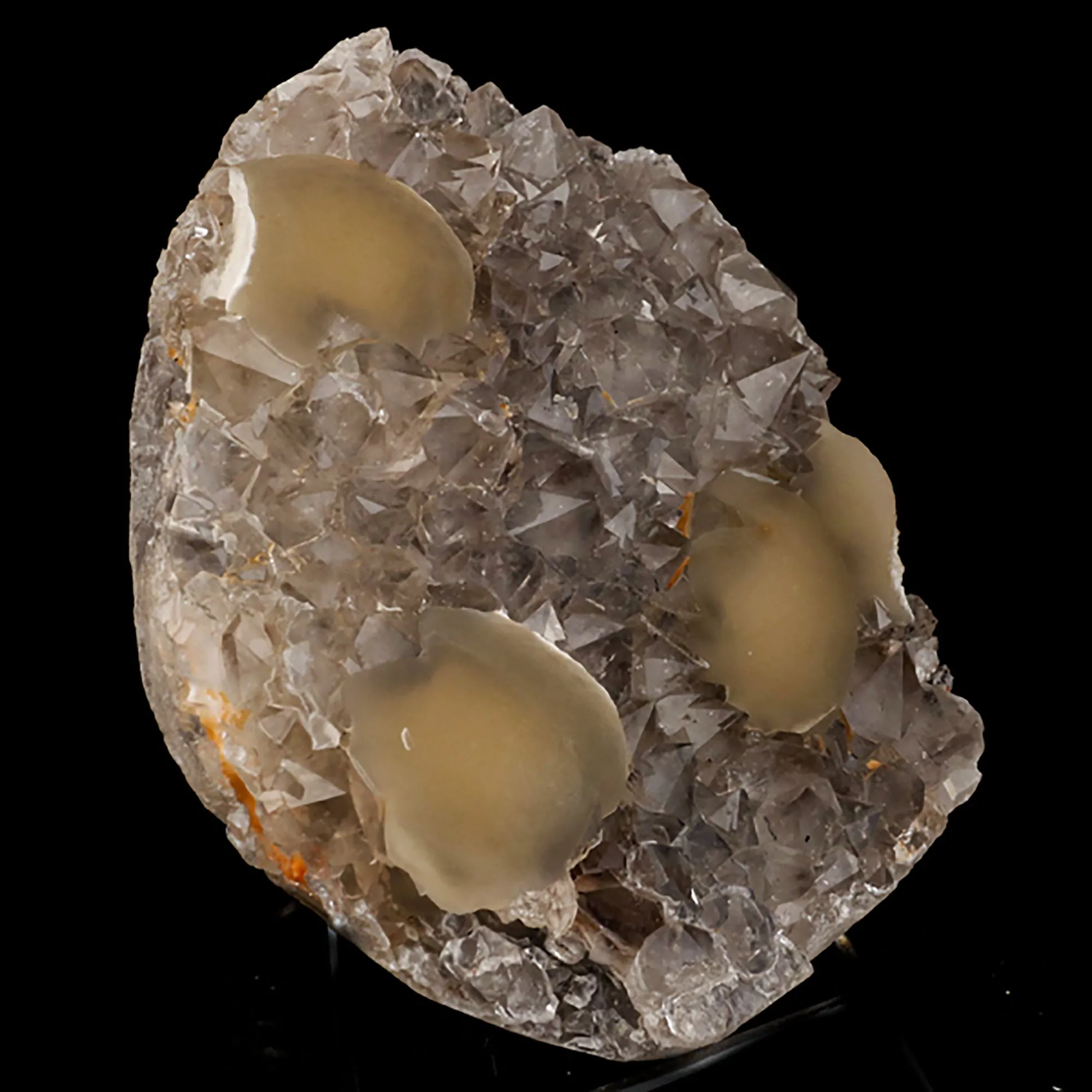 Fluorite balls on MM Quartz Natural Mineral Specimen - image 2