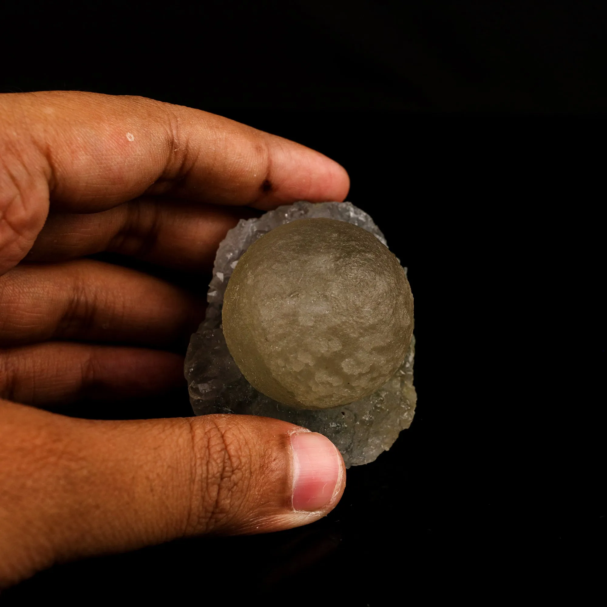 Fluorite balls on MM Quartz Natural Mineral Specimen - image 7
