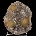 Fluorite balls on MM Quartz Natural Mineral Specimen - image 1