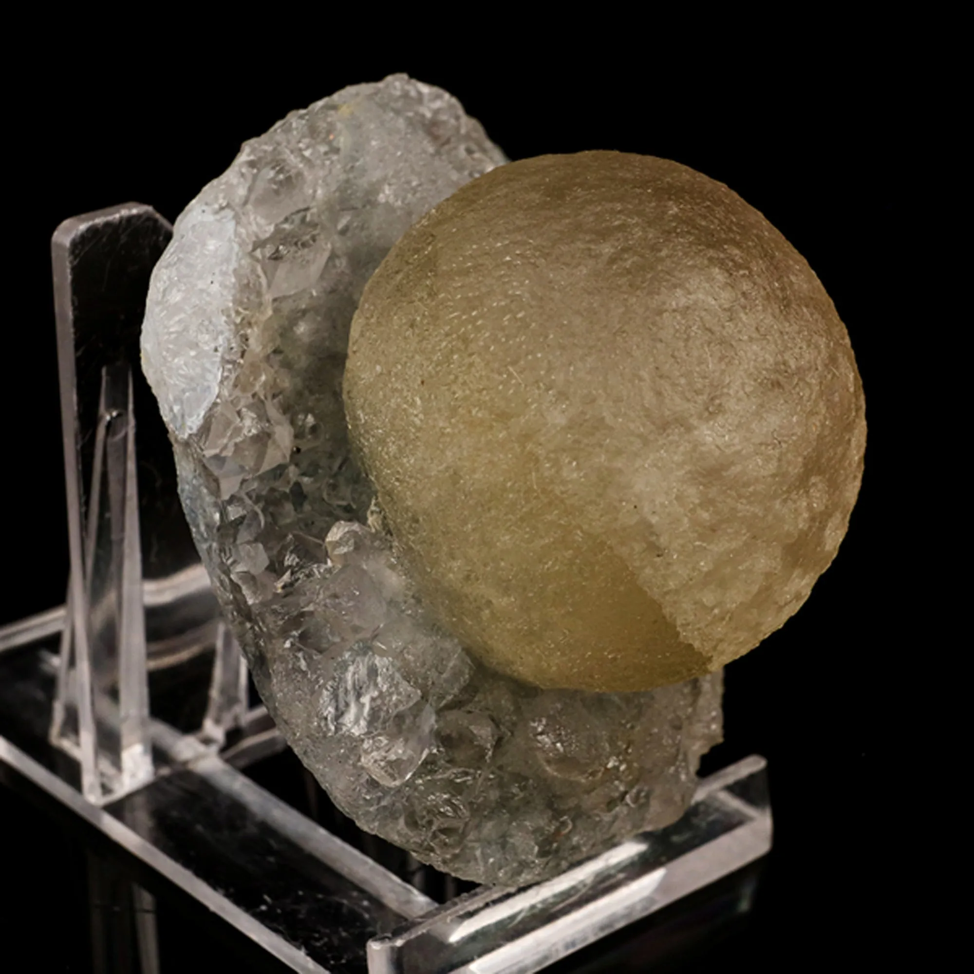 Fluorite balls on MM Quartz Natural Mineral Specimen - image 2