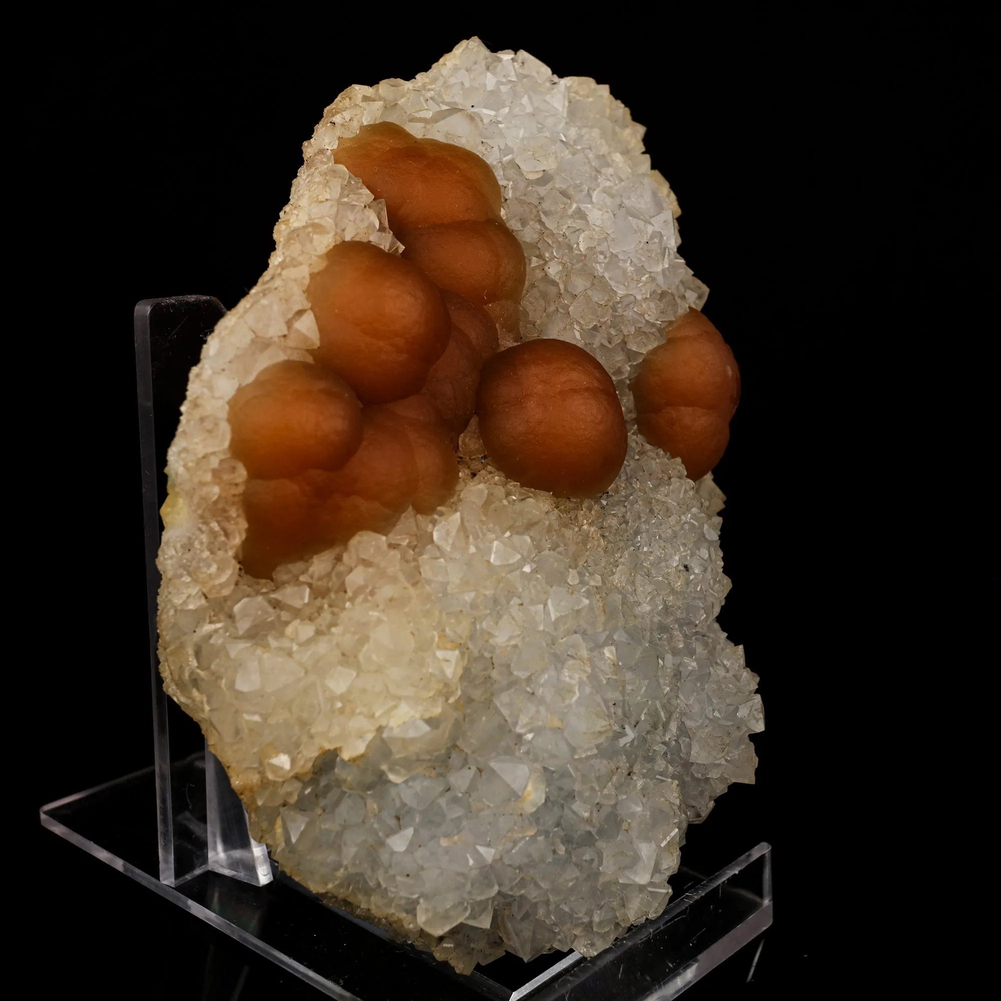 Fluorite balls on MM Quartz Natural Mineral Specimen - image 3
