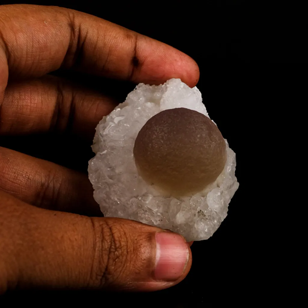 Fluorite balls on MM Quartz Natural Mineral Specimen - image 4