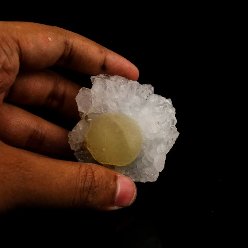 Fluorite balls on MM Quartz Natural Mineral Specimen - image 5