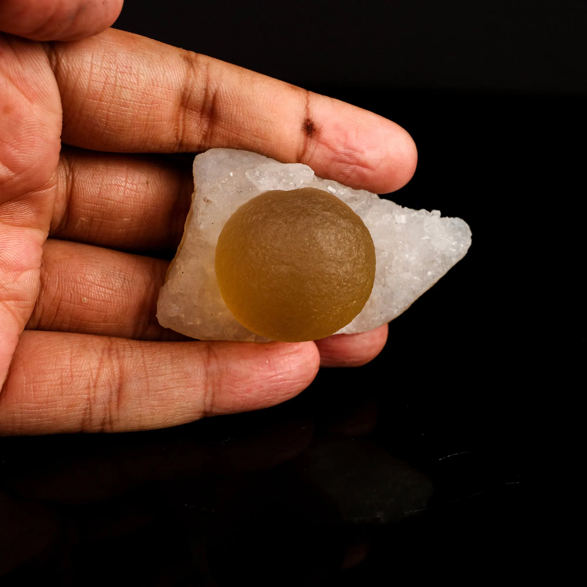 Fluorite balls on MM Quartz Natural Mineral Specimen - image 5
