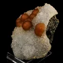 Fluorite balls on MM Quartz Natural Mineral Specimen - image 2