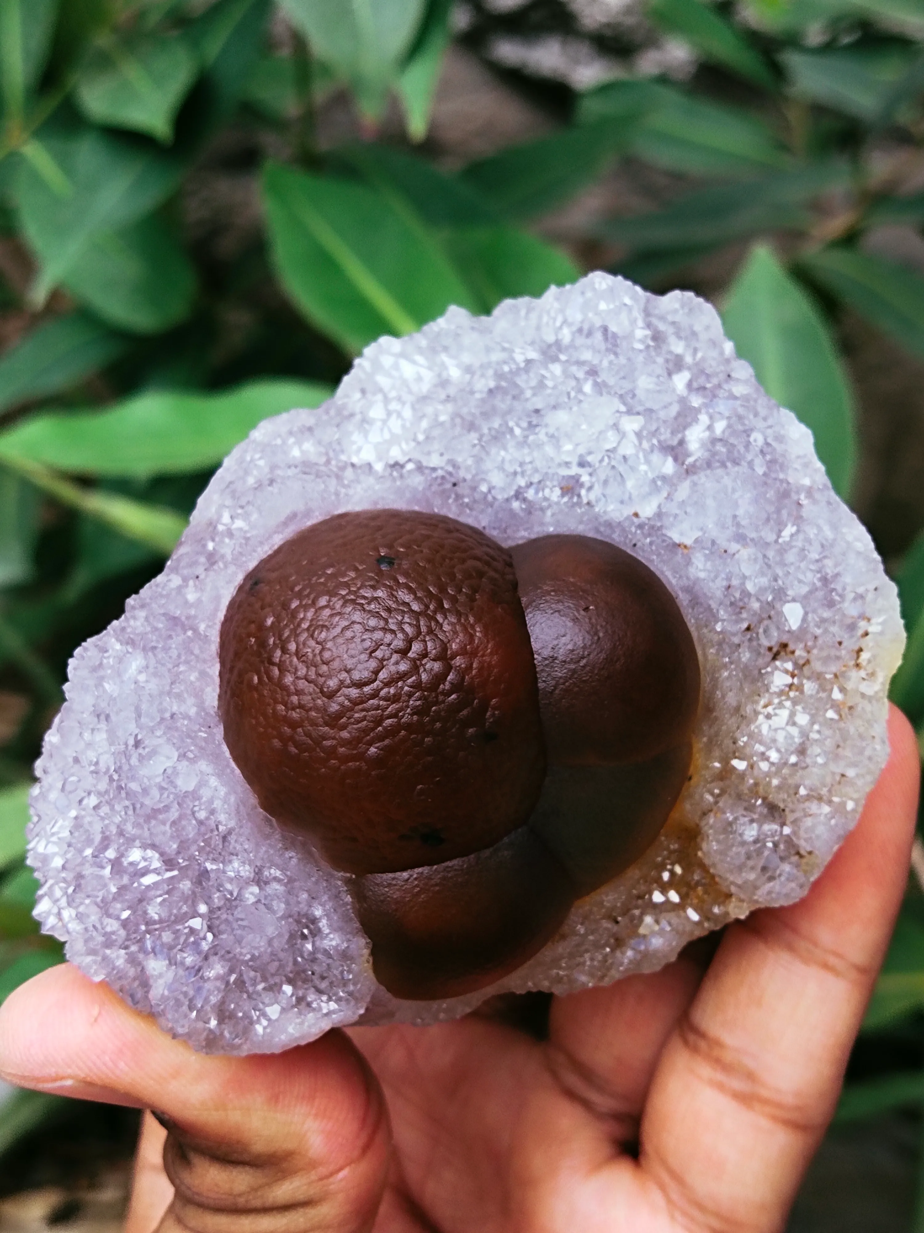 Fluorite Balls on Quartz - image 2