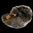 Fluorite balls With Sparkling Calcite on MM Quartz Natural Mineral Specimen - image 1