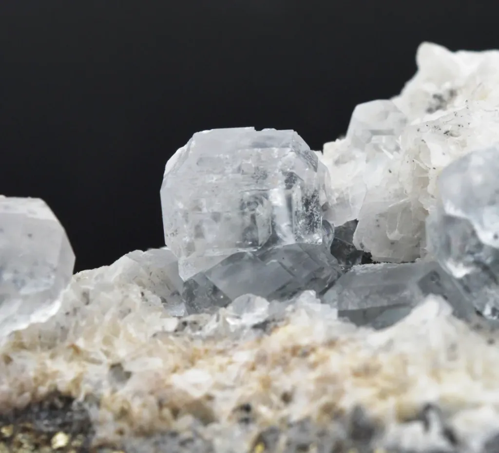 Fluorite & barite chalcopyrite - 683 grams - Hunan, China - image 8