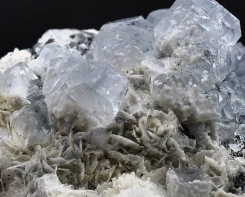 Fluorite & barite chalcopyrite - 683 grams - Hunan, China - image 4