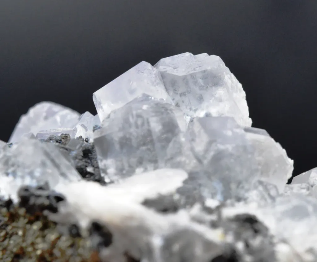 Fluorite & barite chalcopyrite - 683 grams - Hunan, China - image 5