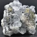 Fluorite & barite chalcopyrite - 683 grams - Hunan, China - image 6