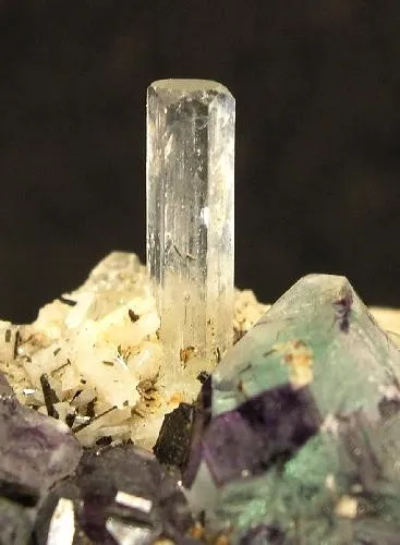 Fluorite, Beryl (Var: Aquamarine) - image 2