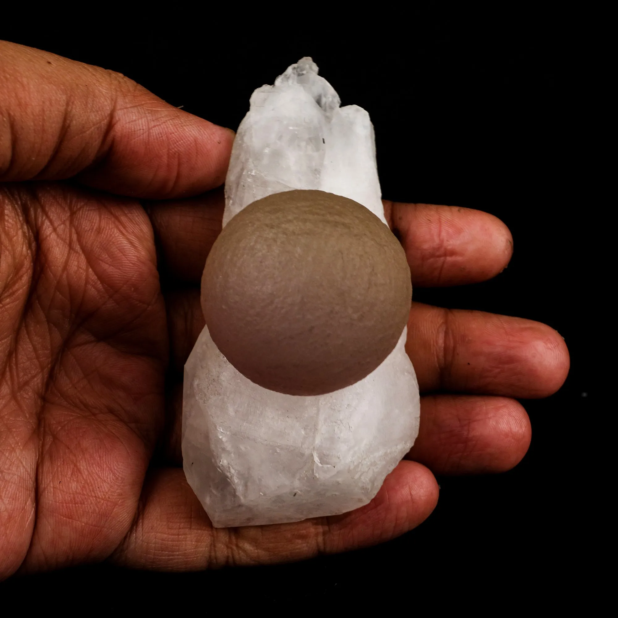 Fluorite blue on Quartz Rare Find Natural Mineral Specimen - image 5