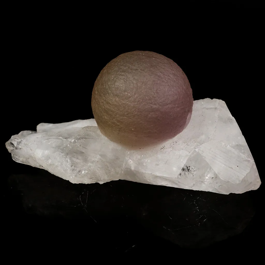 Fluorite blue on Quartz Rare Find Natural Mineral Specimen image