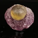 Fluorite Botridoal on Amethyst Natural Mineral Specimen - image 1