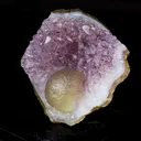 Fluorite Botridoal on Amethyst Natural Mineral Specimen - image 3