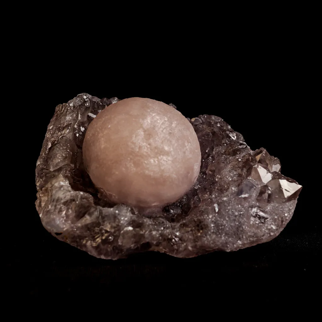 Fluorite Botryoidal on Amethyst Natural Mineral Specimen - image 2