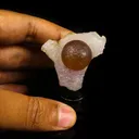 Fluorite botryoidal on Amethyst Natural Mineral Specimen - image 4