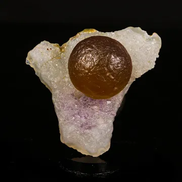 Fluorite botryoidal on Amethyst Natural Mineral Specimen