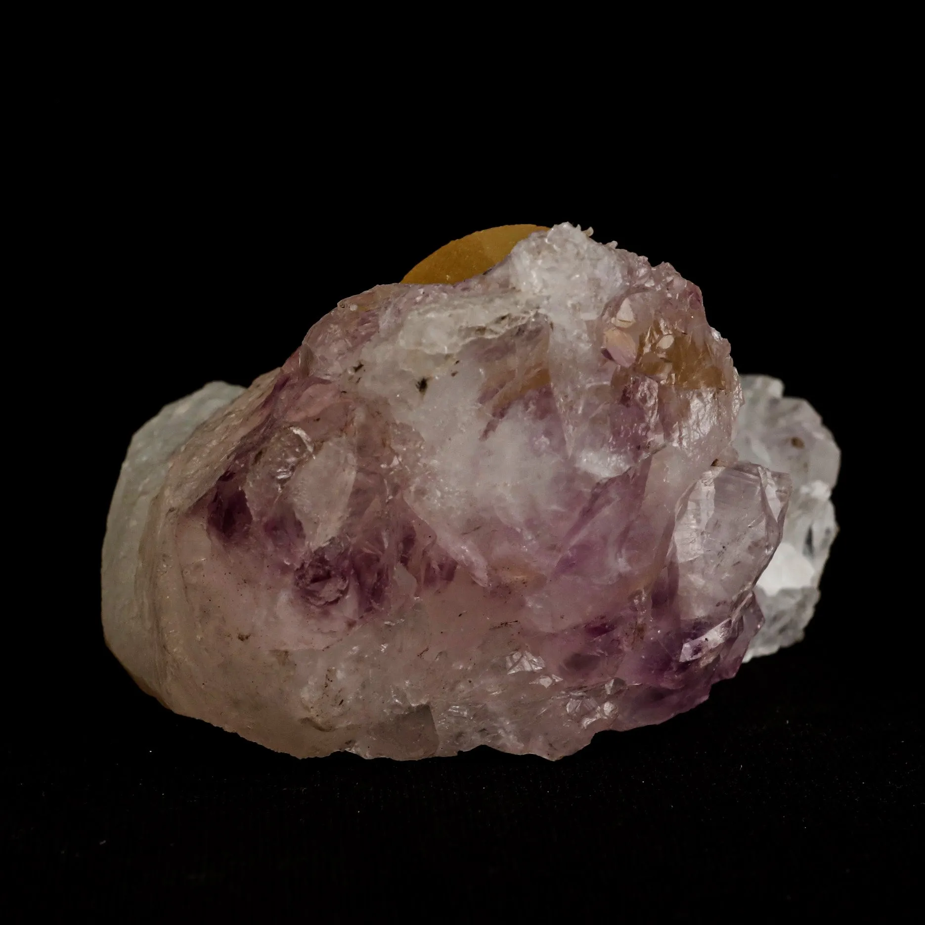 Fluorite Botryoidal on Amethyst Natural Mineral Specimen - image 5