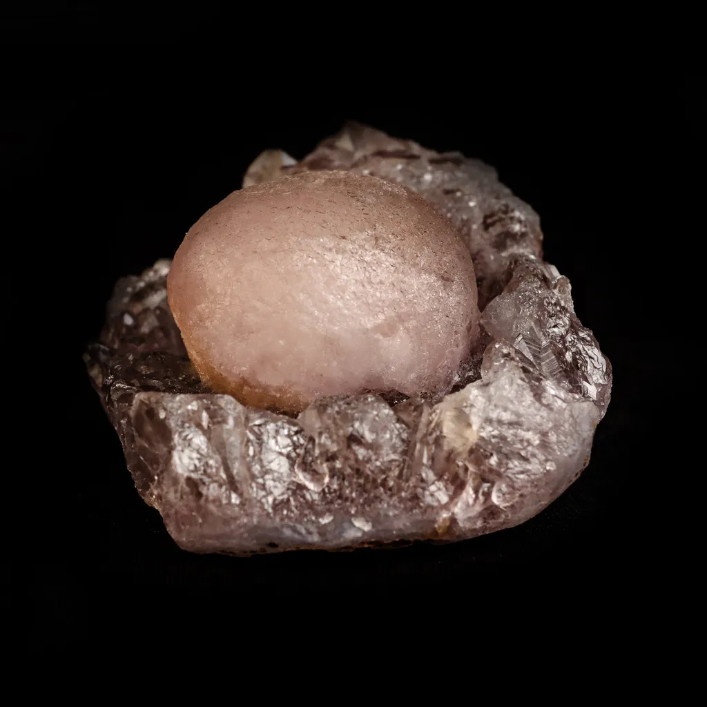Fluorite Botryoidal on Amethyst Natural Mineral Specimen - image 5