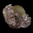 Fluorite Botryoidal on Amethyst Natural Mineral Specimen - image 4