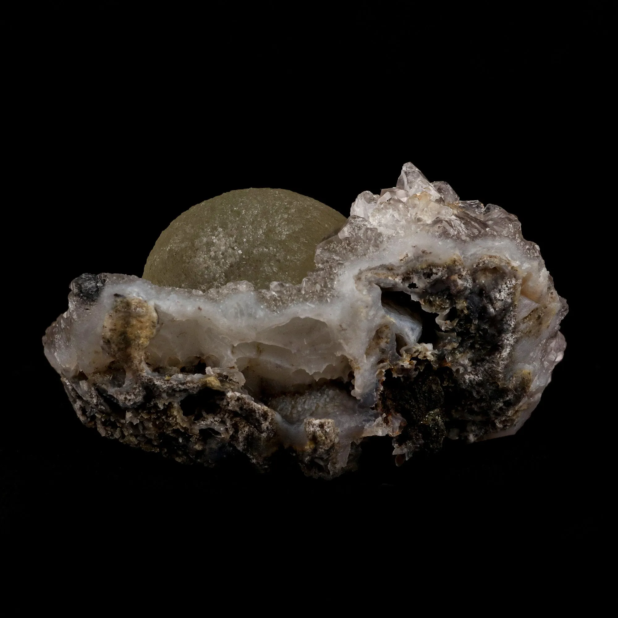 Fluorite Botryoidal on Amethyst Natural Mineral Specimen - image 3