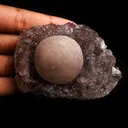 Fluorite Botryoidal on Amethyst Natural Mineral Specimen - image 6