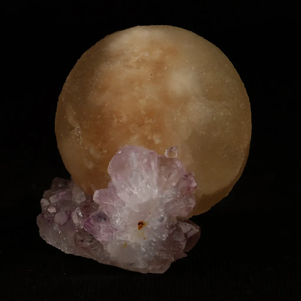 Fluorite Botryoidal on Amethyst Natural Mineral Specimen - image 4