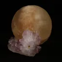 Fluorite Botryoidal on Amethyst Natural Mineral Specimen - image 4