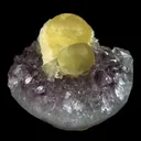 Fluorite Botryoidal on Amethyst Natural Mineral Specimen - image 3
