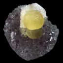 Fluorite Botryoidal on Amethyst Natural Mineral Specimen - image 1