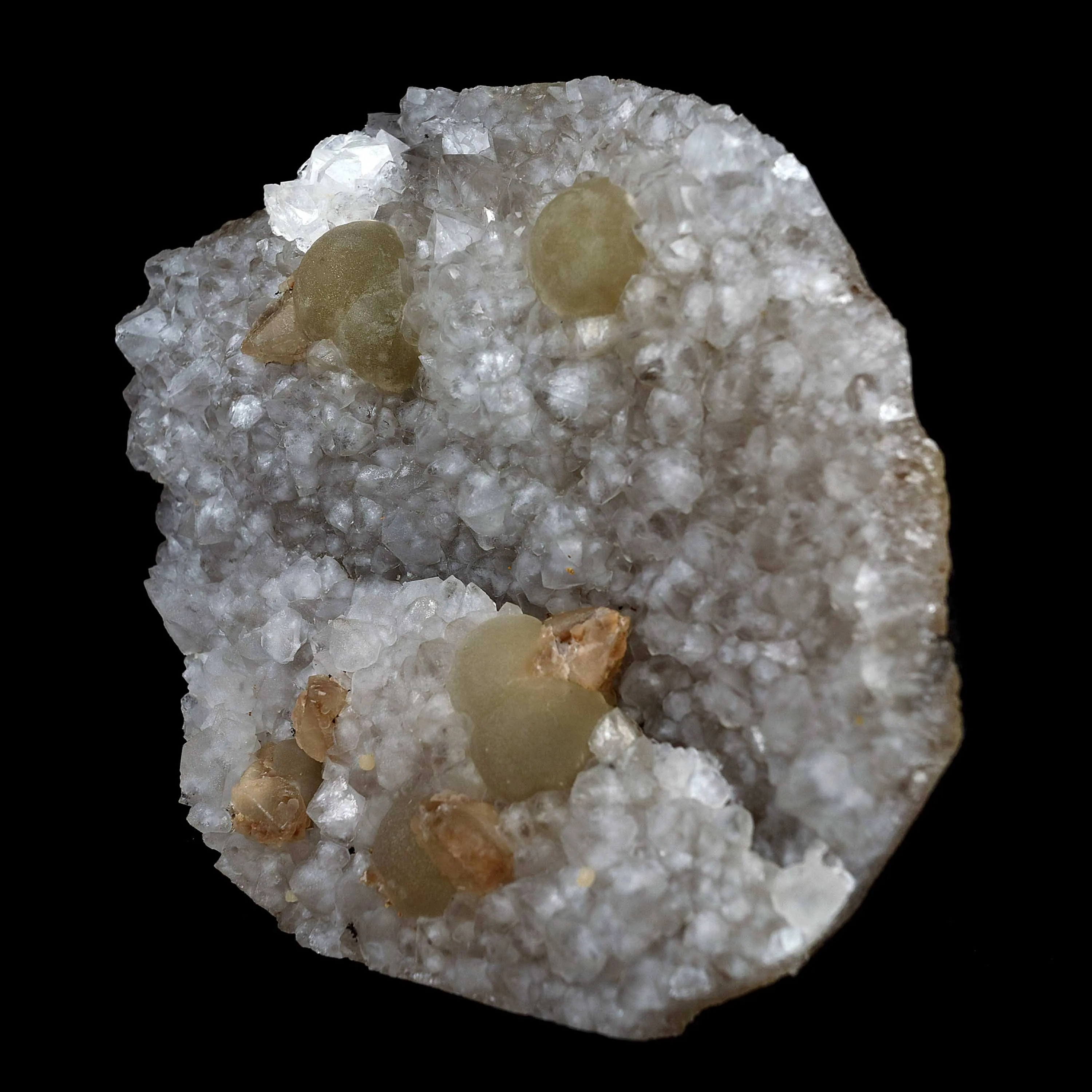 Fluorite Botryoidal on MM Quartz Natural Mineral Specimen - image 2