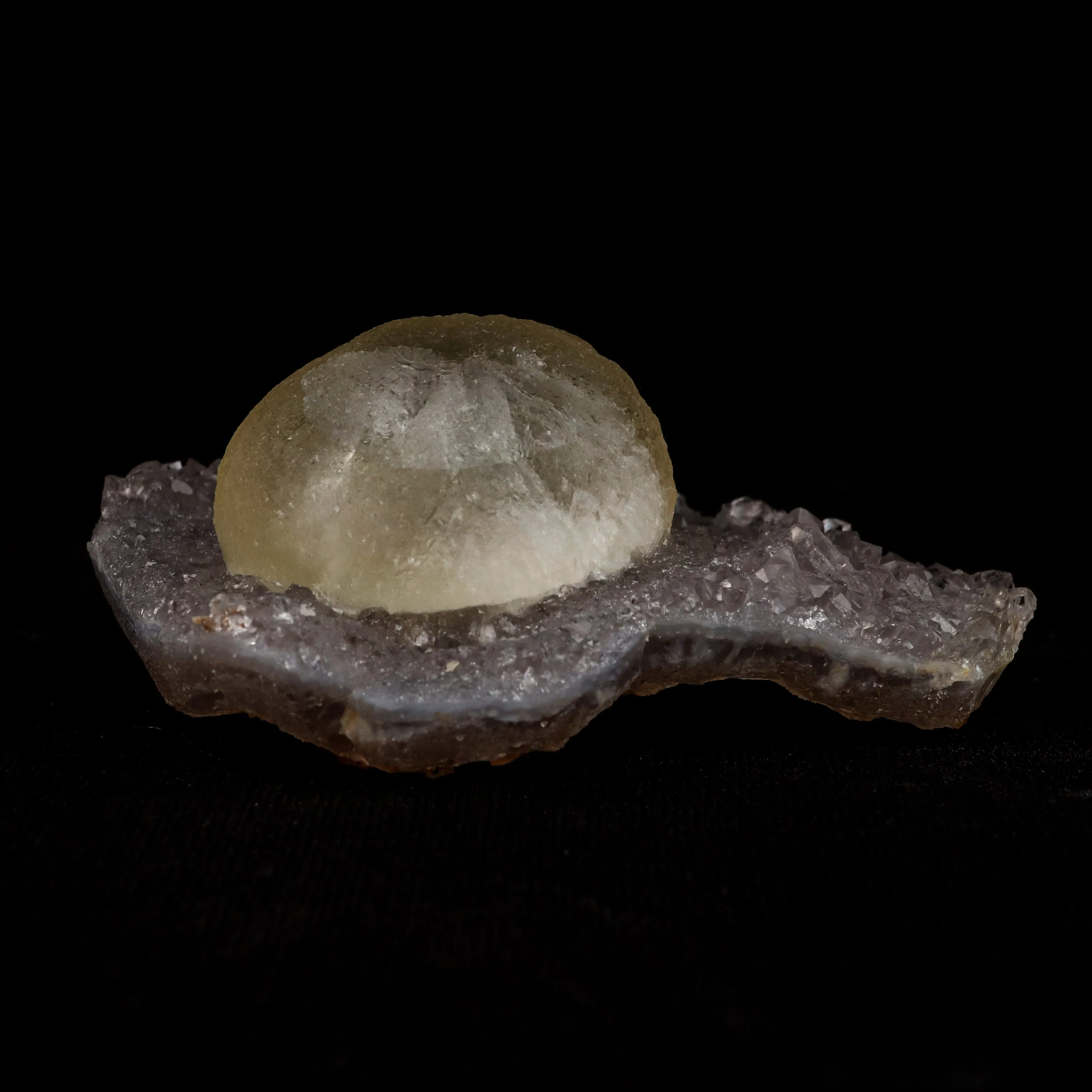 Fluorite Botryoidal on MM Quartz Natural Mineral Specimen - image 1