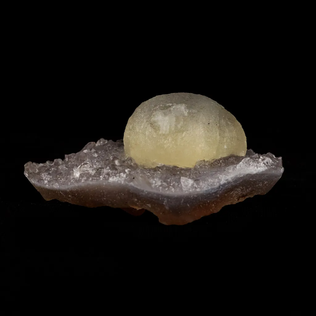 Fluorite Botryoidal on MM Quartz Natural Mineral Specimen - image 3