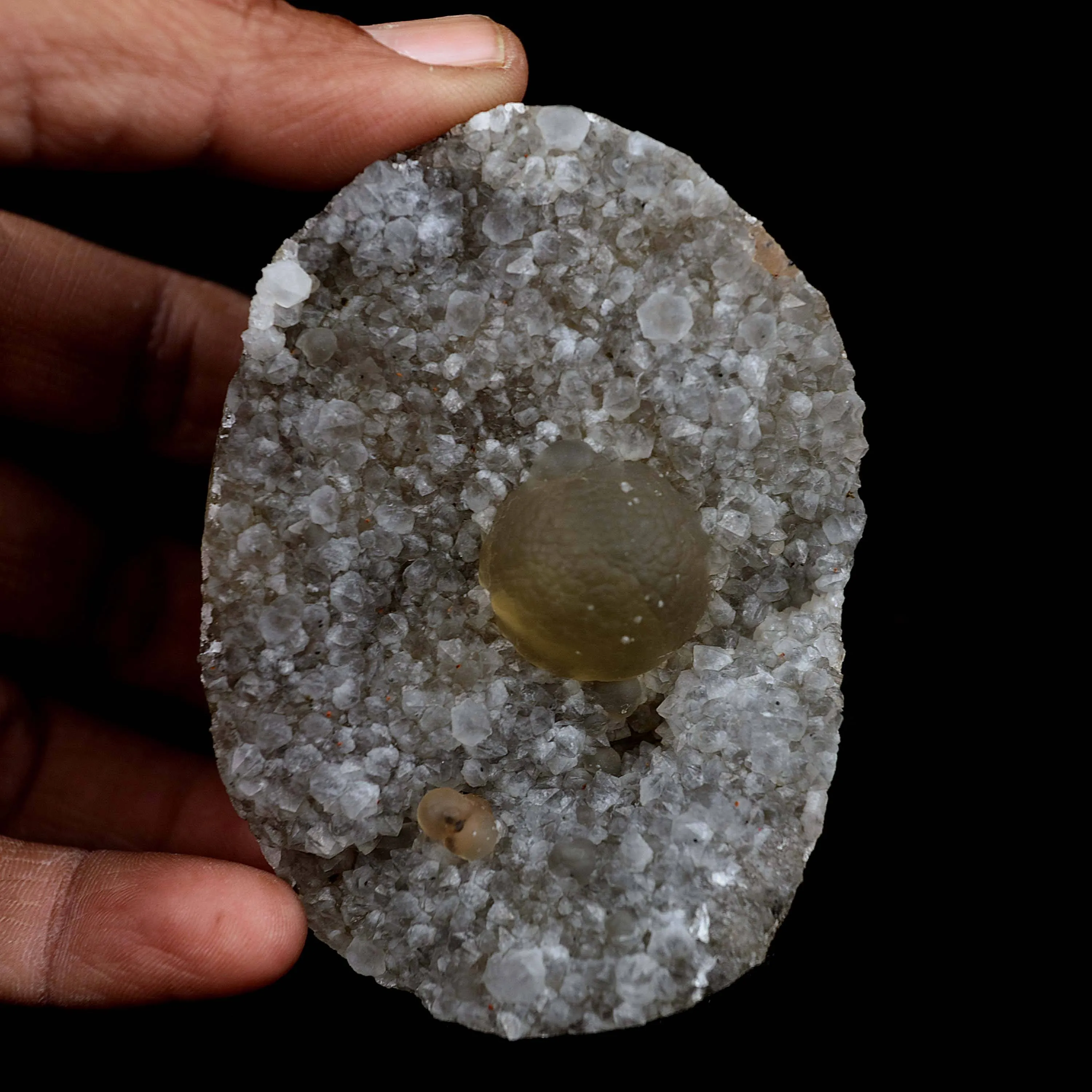 Fluorite Botryoidal on MM Quartz Natural Mineral Specimen - image 4