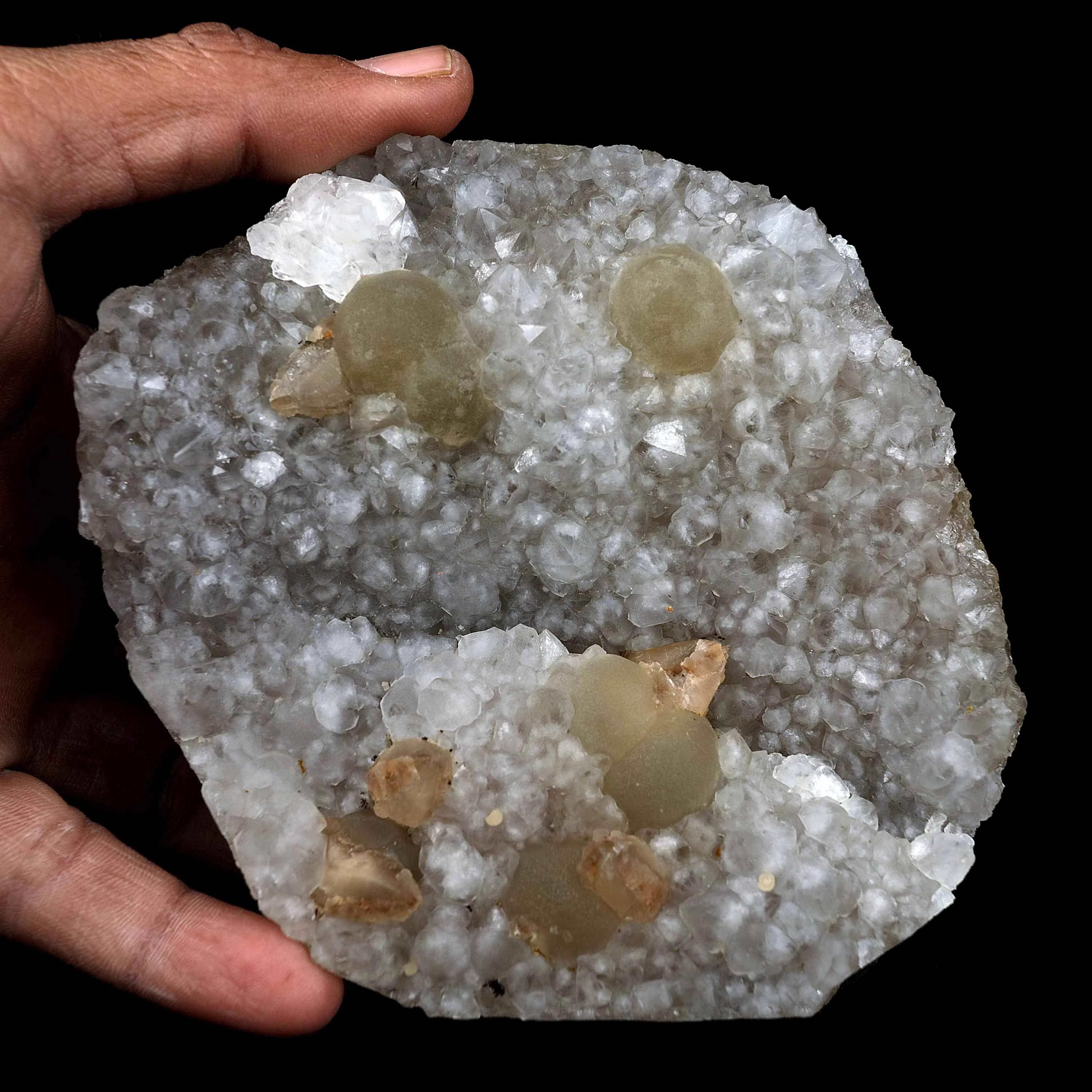 Fluorite Botryoidal on MM Quartz Natural Mineral Specimen - image 4