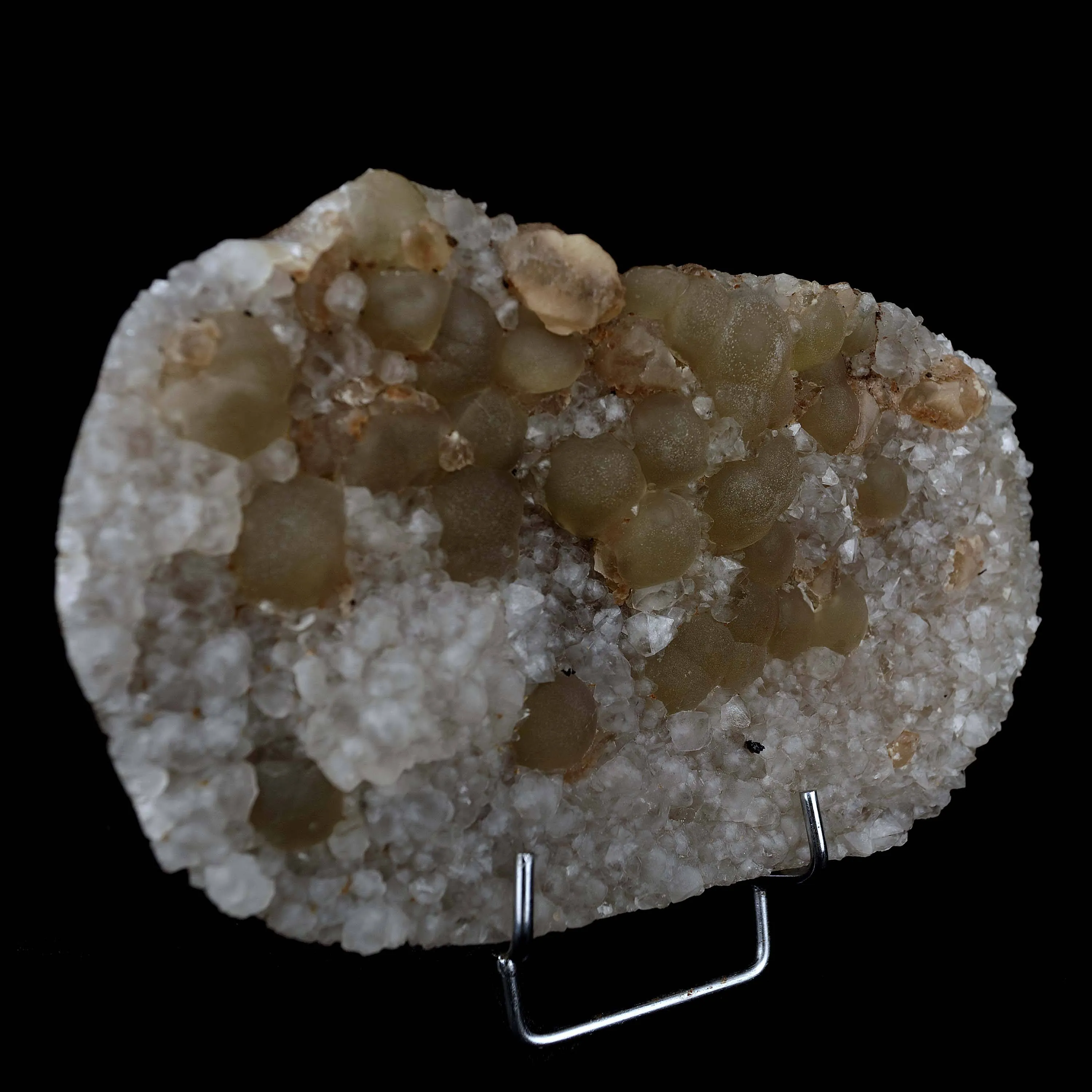 Fluorite Botryoidal on MM Quartz Plate Natural Mineral Specimen - image 3