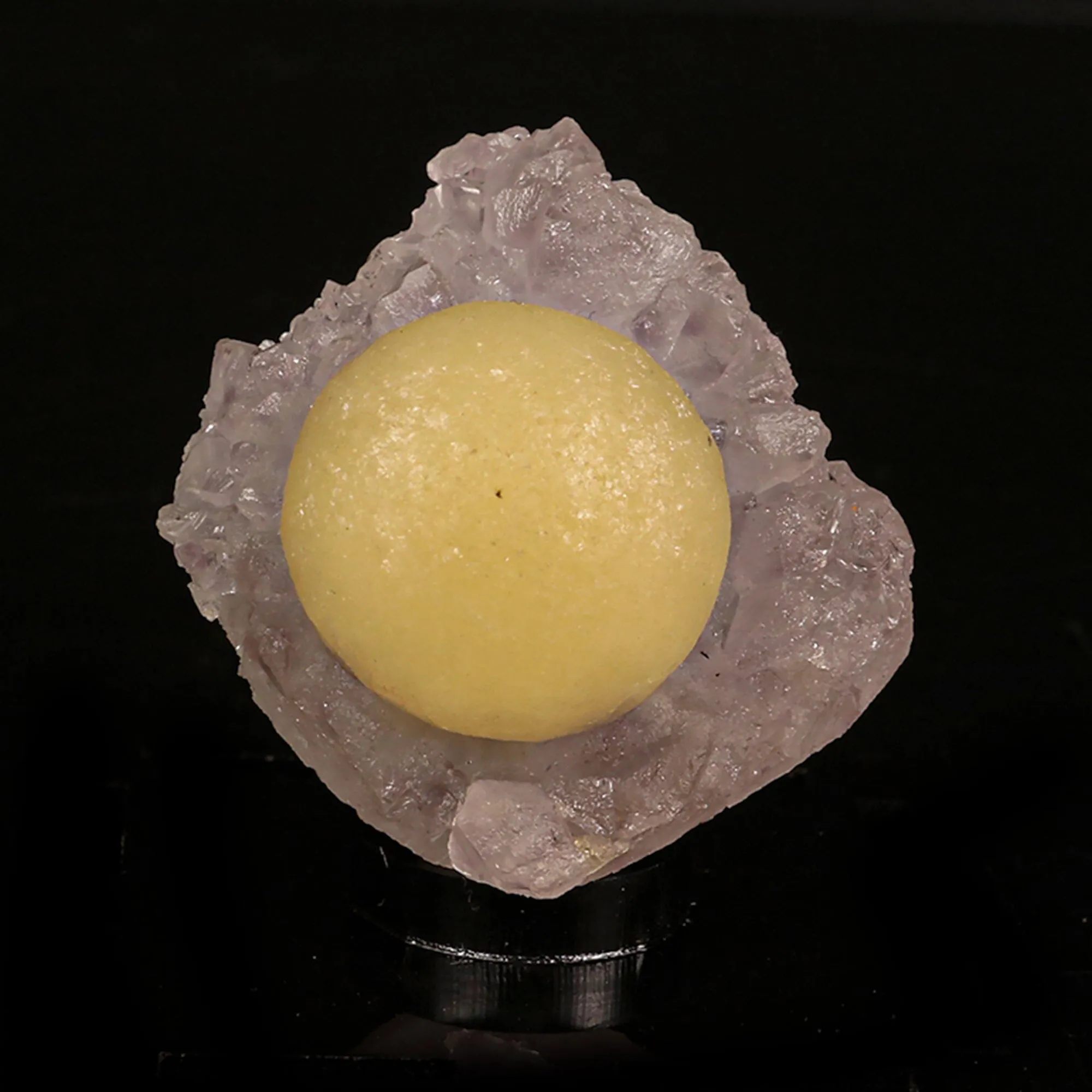 Fluorite Botryoidalon on Amethyst Natural Mineral Specimen - image 1