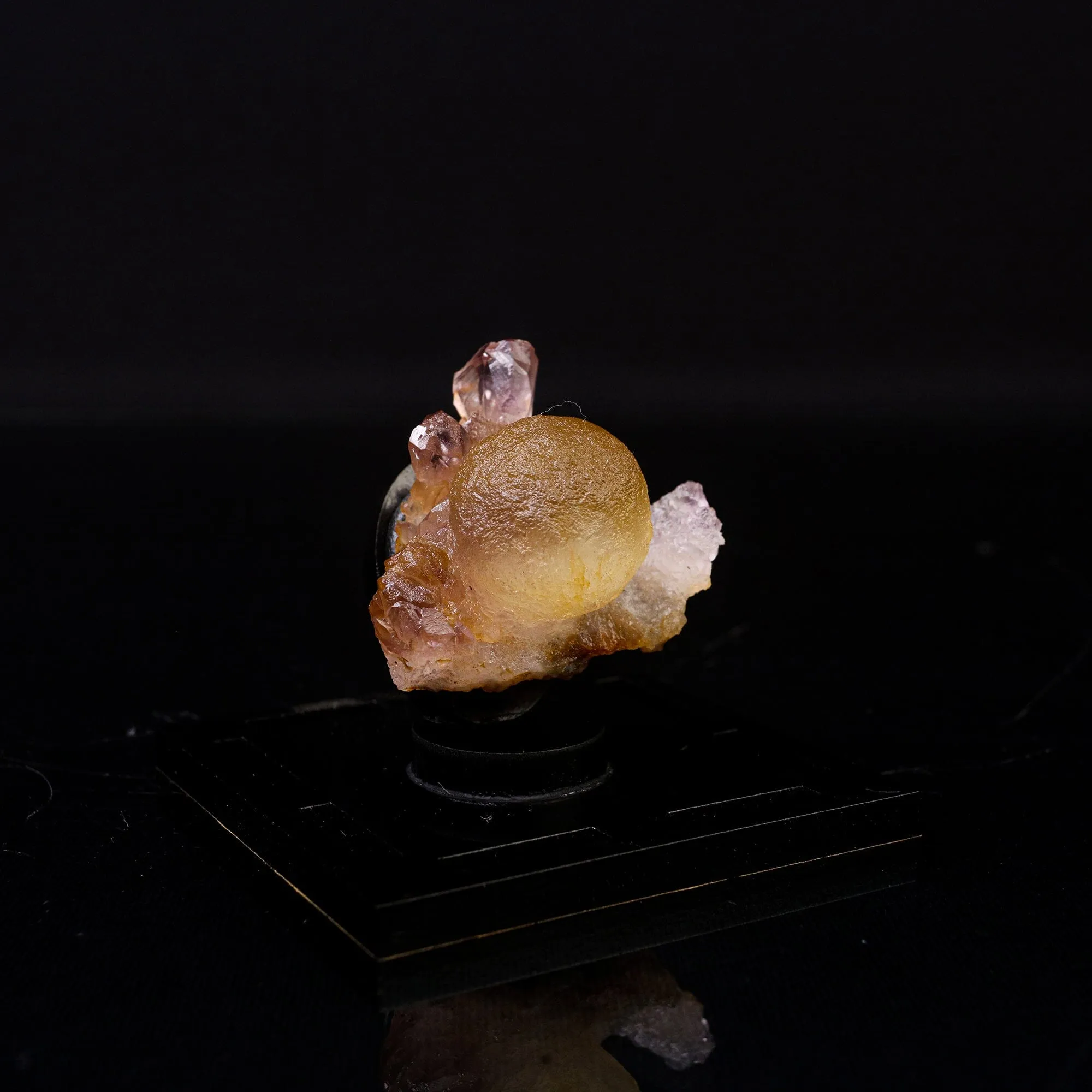 Fluorite Botryoidalon on Amethyst Natural Mineral Specimen - image 4