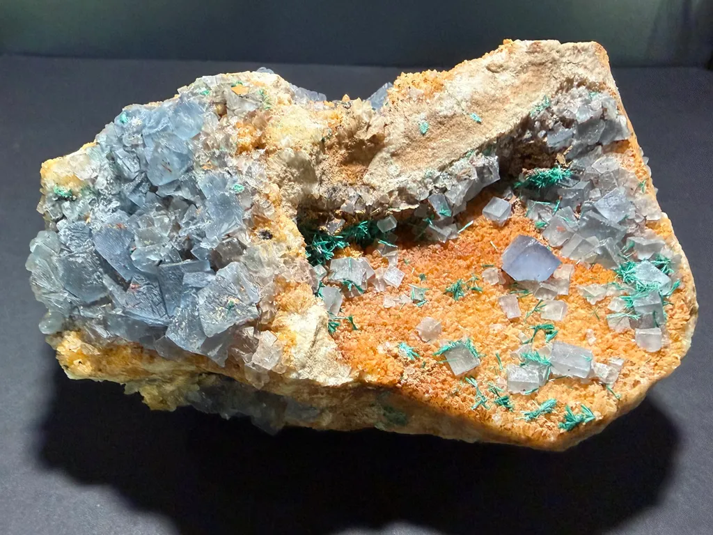 Fluorite, Brochantite - 1968 image
